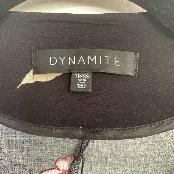 Dynamite Blazer with Pink and White Floral Design Size XS - Picture 5 of 7